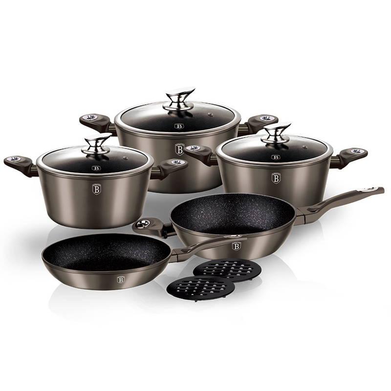 Sada hrnců Berlinger Haus Carbon Metallic Line 10 ks