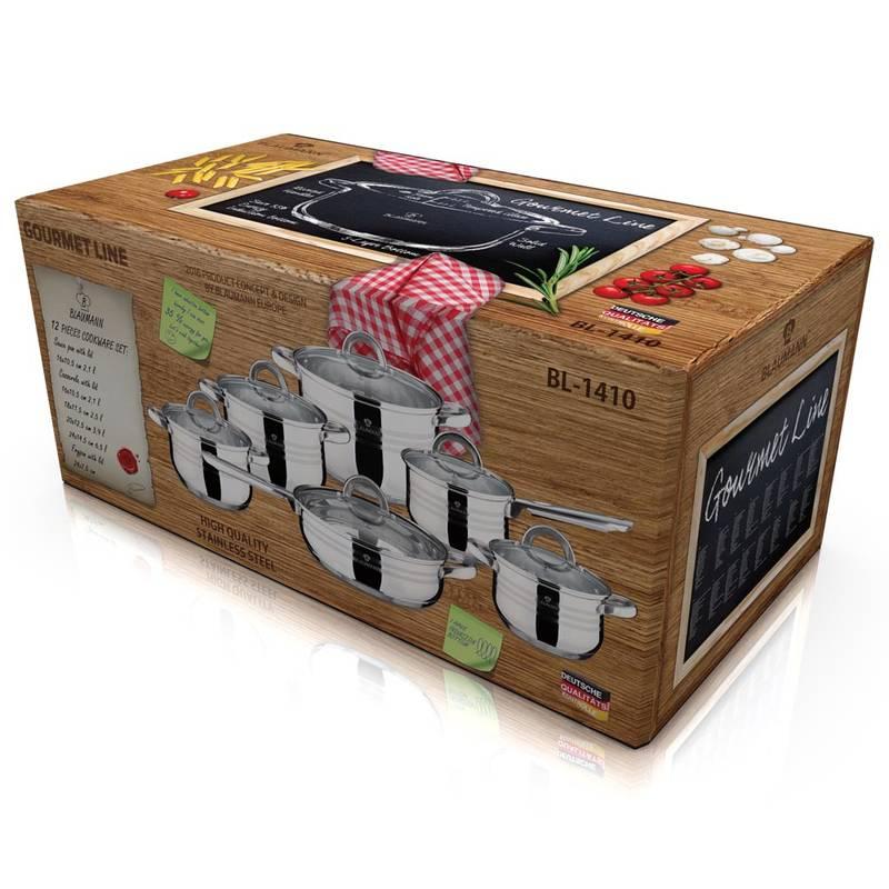 Sada hrnců Blaumann Gourmet Line, 12 ks