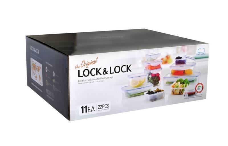Sada potravinových dóz Lock&lock HPL805S11 11 ks plast, Sada, potravinových, dóz, Lock&lock, HPL805S11, 11, ks, plast