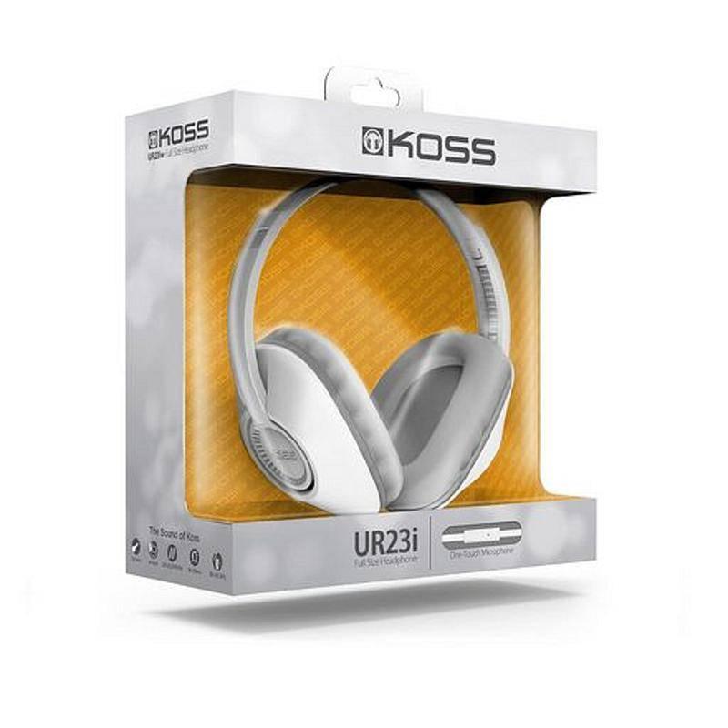 Sluchátka Koss UR23IW bílá
