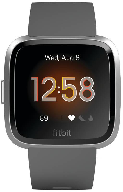 Chytré hodinky Fitbit Versa Lite - Charcoal Band Silver Case