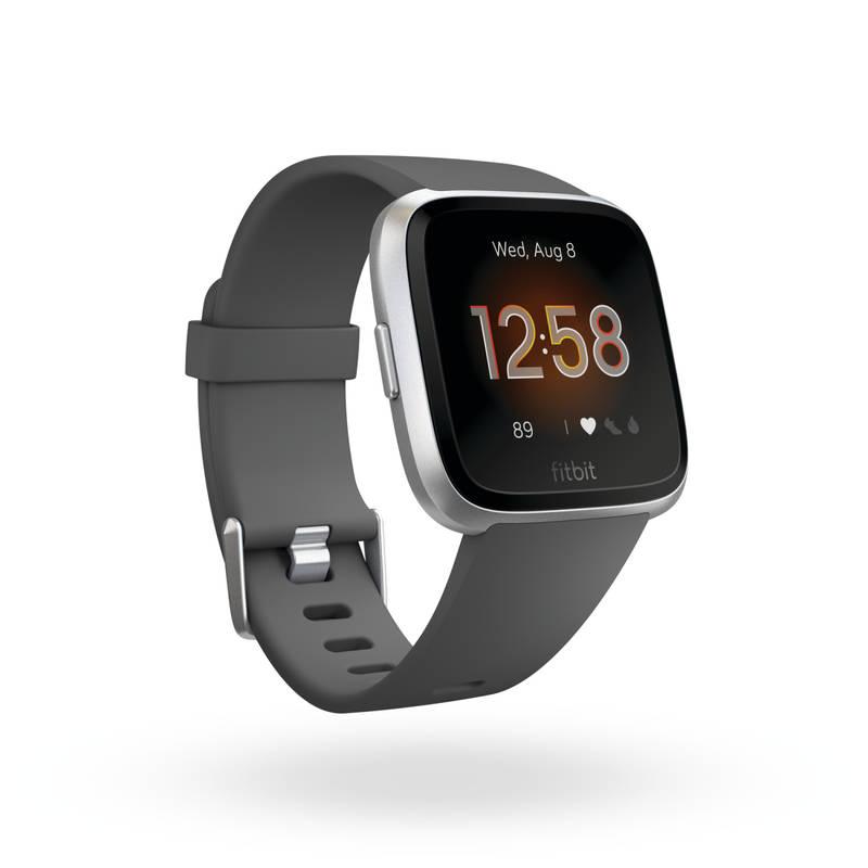 Chytré hodinky Fitbit Versa Lite - Charcoal Band Silver Case
