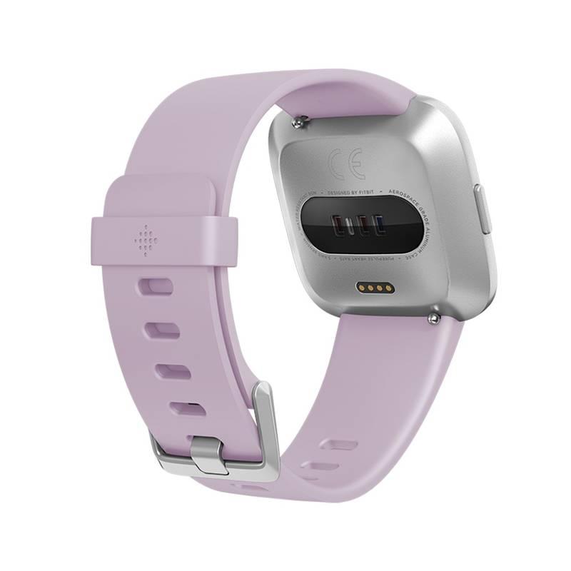 Chytré hodinky Fitbit Versa Lite - Lilac Band Silver case