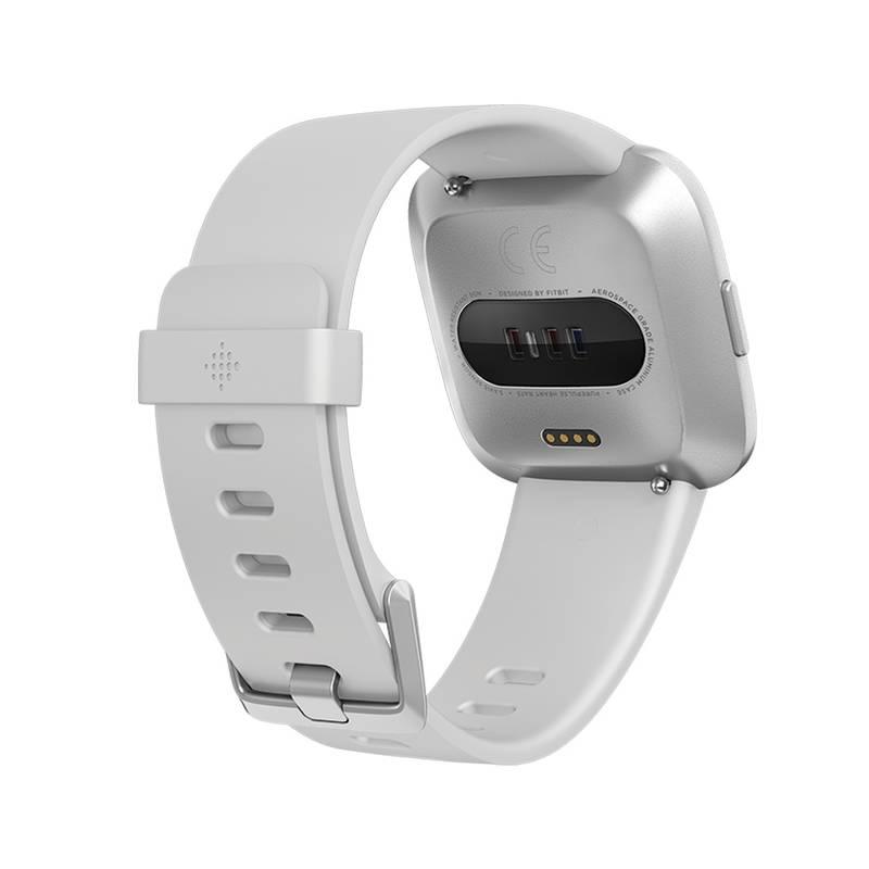 Chytré hodinky Fitbit Versa Lite - White Band Silver Case