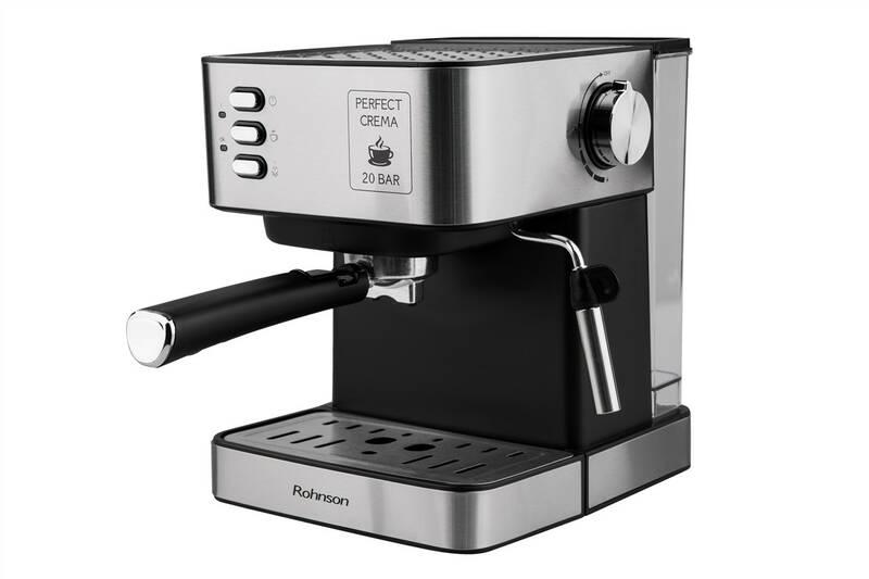 Espresso Rohnson R-982 stříbrné