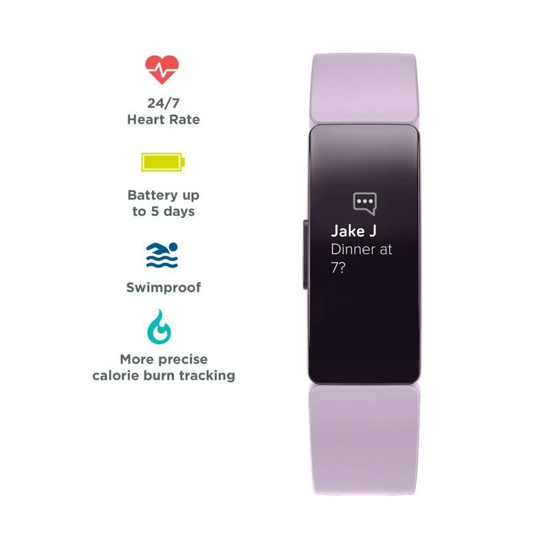 Fitness náramek Fitbit Inspire HR - Lilac