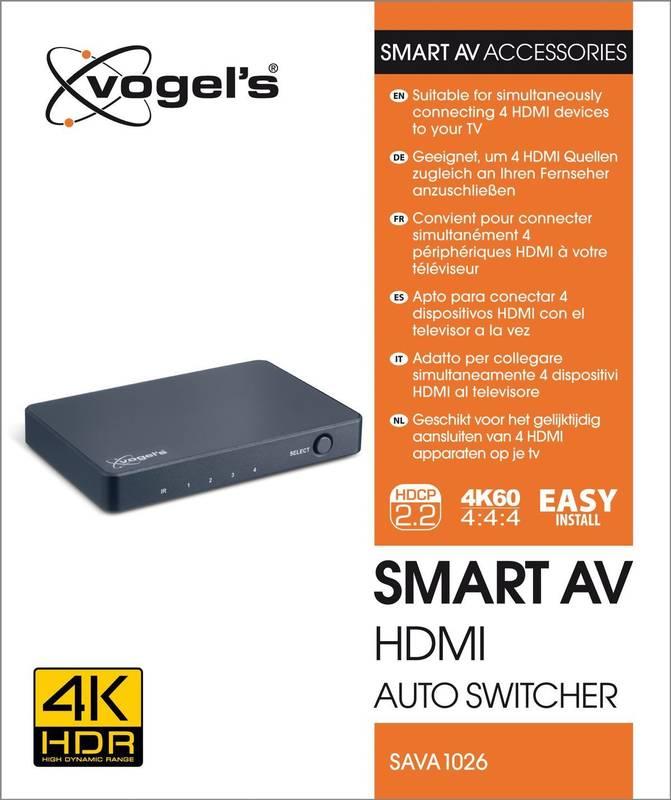 HDMI switch Vogel’s Smart AV 4x HDMI UHD