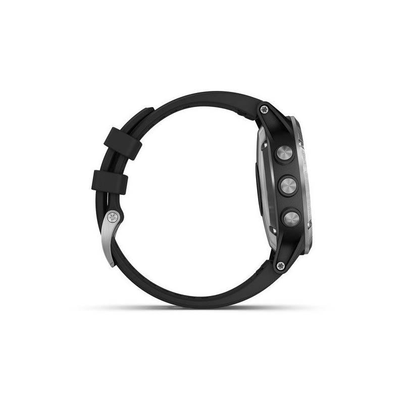 Hodiny Garmin Fenix5 Plus černé stříbrné