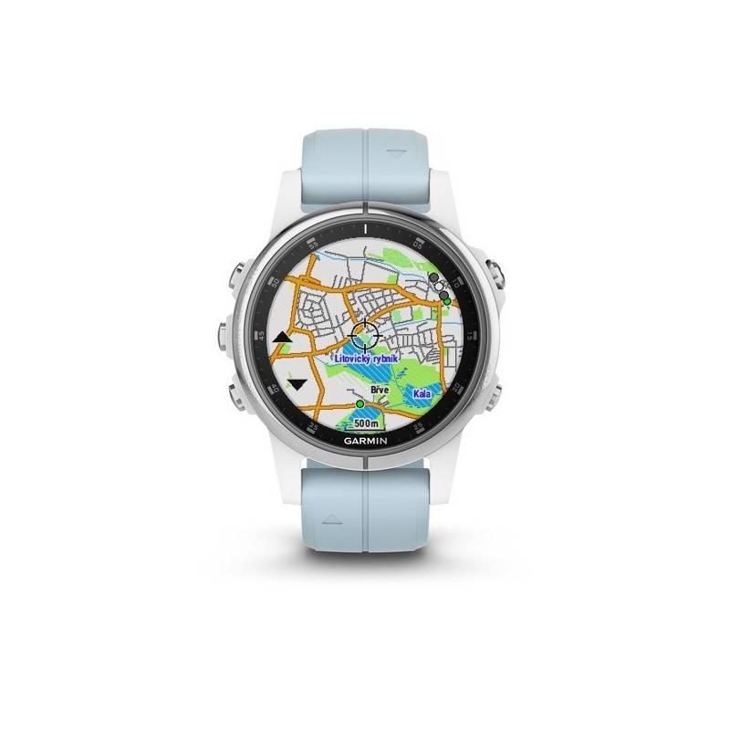 Hodiny Garmin Fenix5S Plus bílé modré
