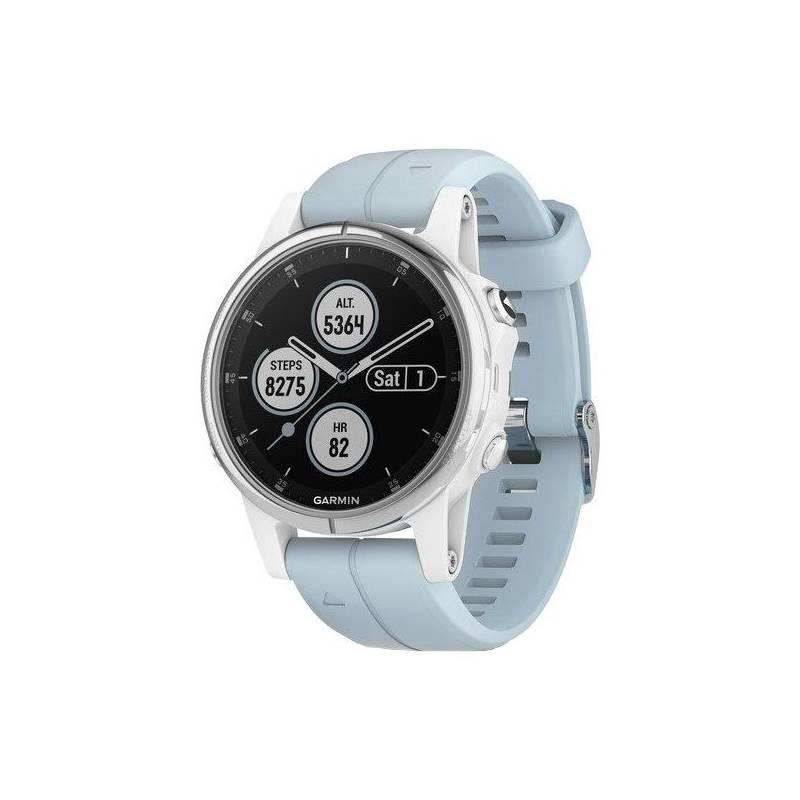 Hodiny Garmin Fenix5S Plus bílé modré