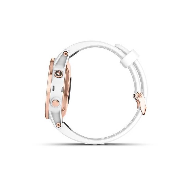 Hodiny Garmin Fenix5S Plus bílé zlaté