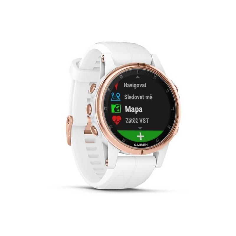 Hodiny Garmin Fenix5S Plus bílé zlaté