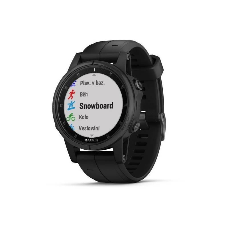 Hodiny Garmin Fenix5S Plus černé