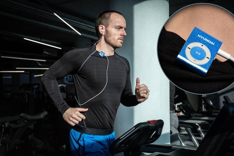 MP3 přehrávač Hyundai MP213BU modrý