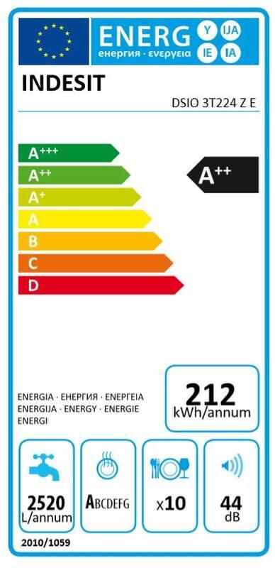 Myčka nádobí Indesit DSIO 3T224 Z E