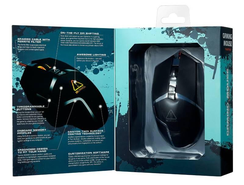 Myš Canyon Tantive černá