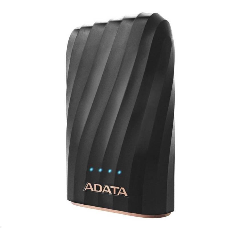 Powerbank ADATA P10050C 10050mAh, USB-C černá, Powerbank, ADATA, P10050C, 10050mAh, USB-C, černá