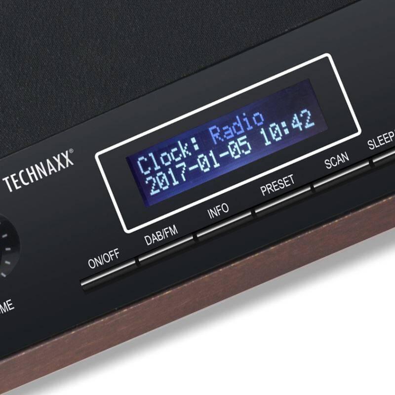 Radiopřijímač s DAB Technaxx TX-95 černý dřevo