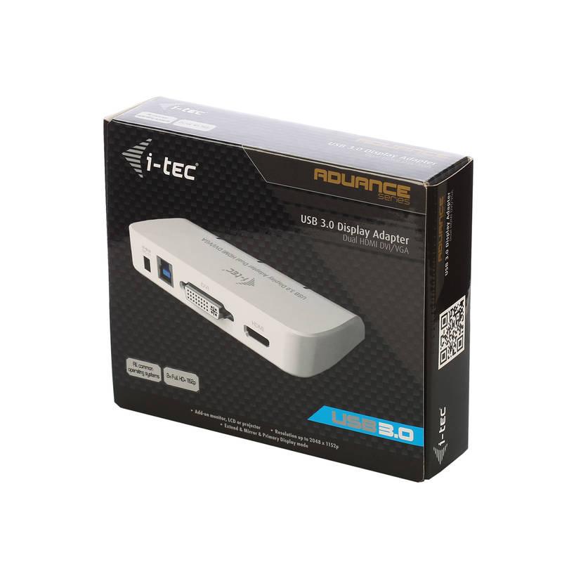 Redukce i-tec USB 3.0 HDMI, DVI, VGA bílá
