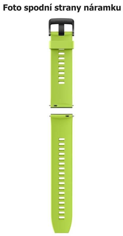 Řemínek Huawei silikonový pro chytré hodinky Huawei Watch GT, Watch GT 2 - Fluorescent Green zelený