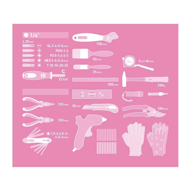 Sada nářadí EXTOL 68 ks