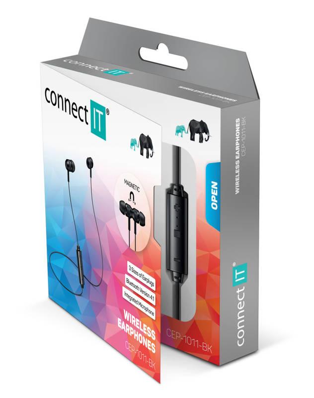 Sluchátka Connect IT Wireless U-BASS černá