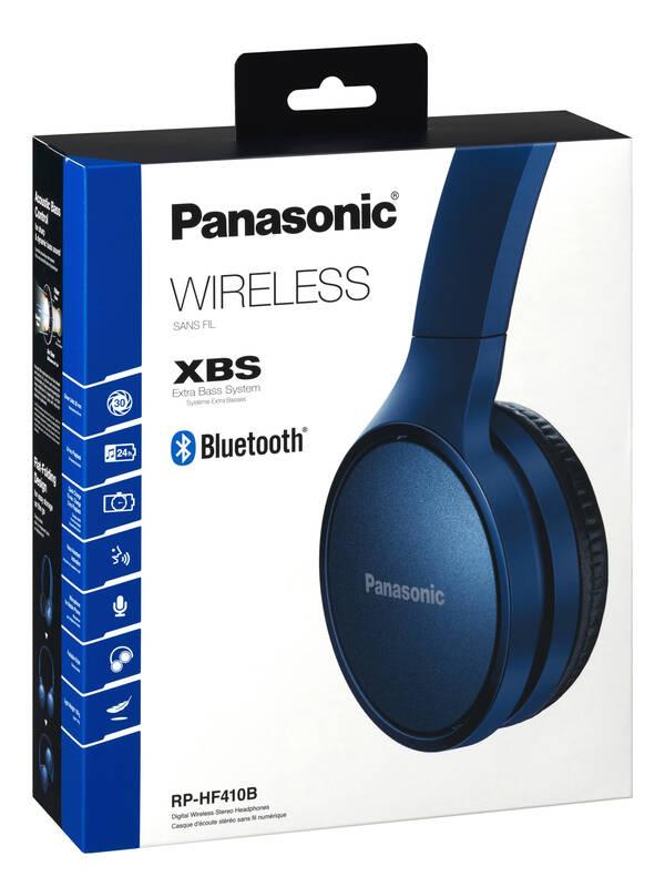 Sluchátka Panasonic RP-HF410BE-A modrá