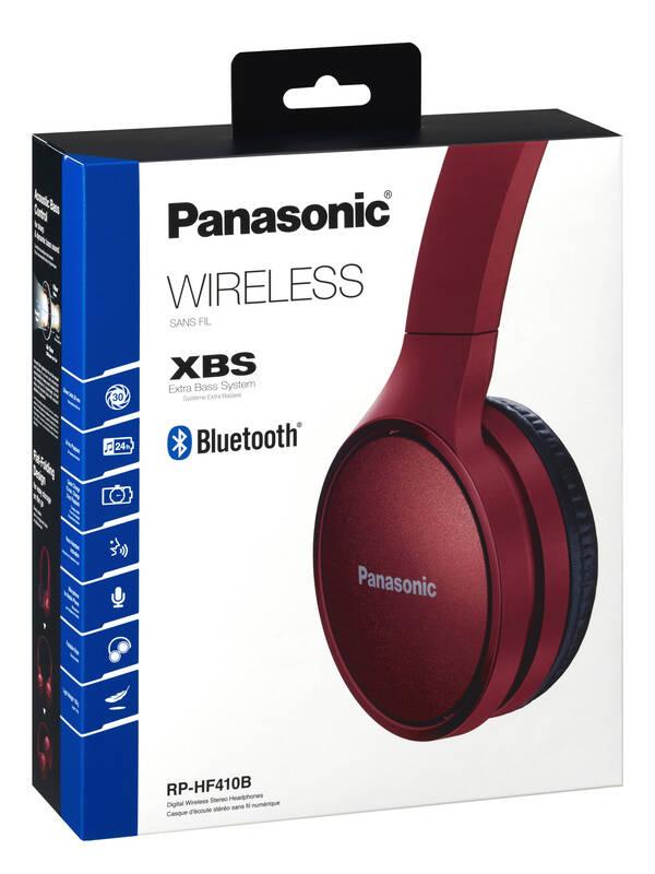 Sluchátka Panasonic RP-HF410BE-R červená