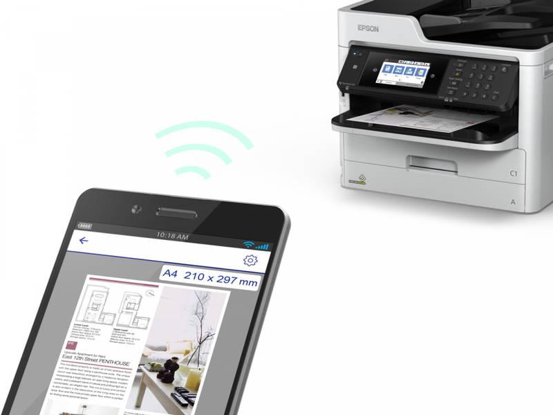 Tiskárna multifunkční Epson WorkForce Pro WF-C5710DWF bílé