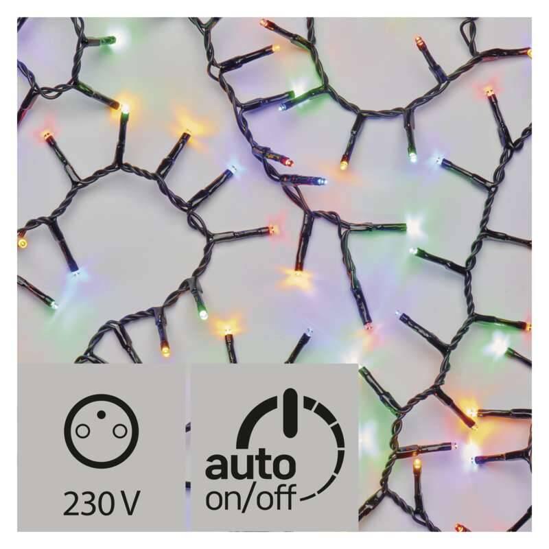 Vánoční osvětlení EMOS 400 LED řetěz – ježek, 8m, multicolor, časovač