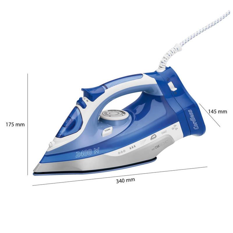 Žehlička Clatronic DB 3706 bílé modré