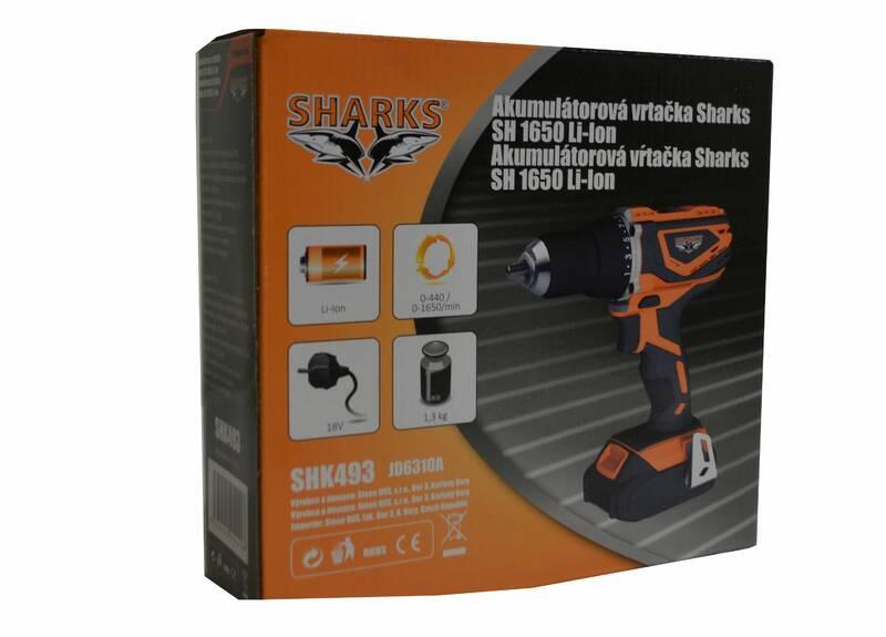 Aku vrtačka Sharks SH 1650