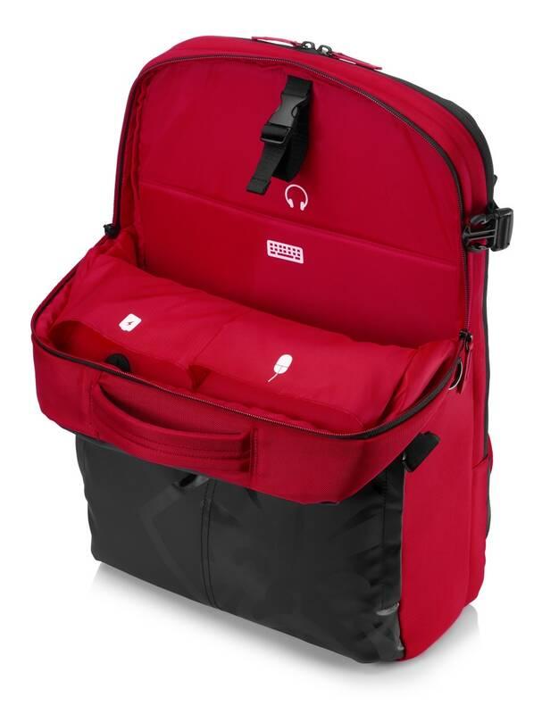 Batoh na notebook HP OMEN Gaming Backpack pro 17" černý červený