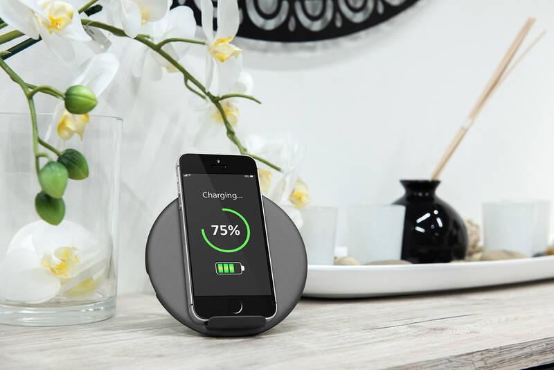 Bezdrátová nabíječka GoGEN 2in1 GoGEN, 10W černá