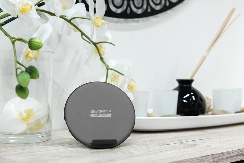 Bezdrátová nabíječka GoGEN 2in1 GoGEN, 10W černá
