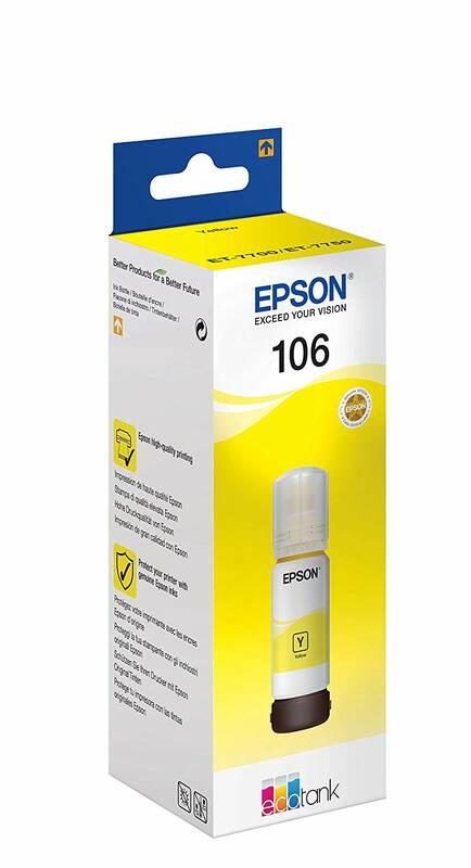 Inkoustová náplň Epson EcoTank 106, 70 ml žlutá
