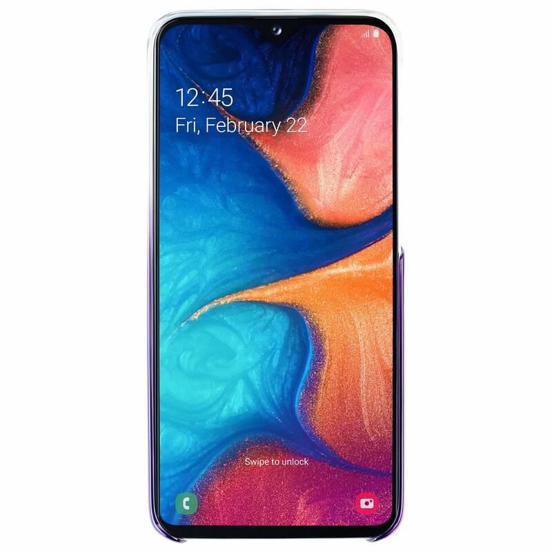 Kryt na mobil Samsung Gradation Cover pro Galaxy A20e fialový
