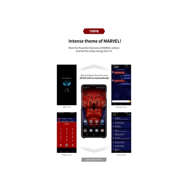 Kryt na mobil Samsung Spider-Man pro Galaxy S10 červený