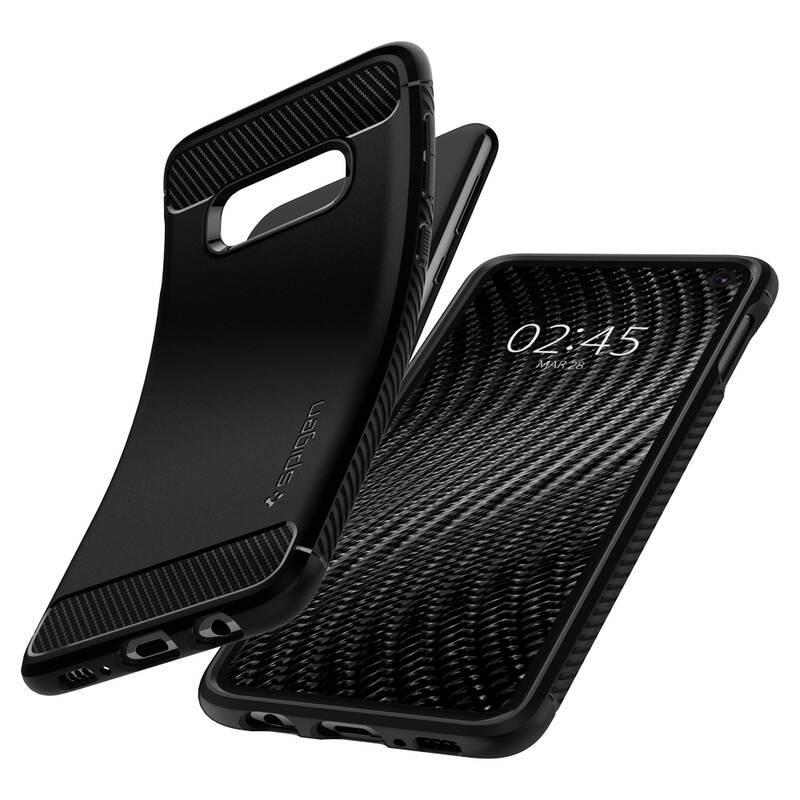 Kryt na mobil Spigen Rugged Armor pro Samsung Galaxy S10e černý