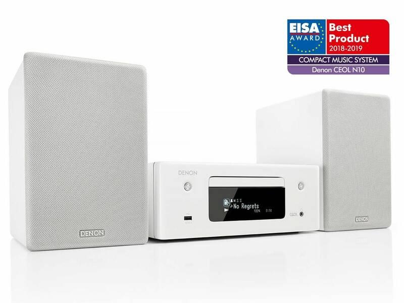 Mikrosystém Denon RCD-N10 CEOL repro SCN-10, 2ks bílý