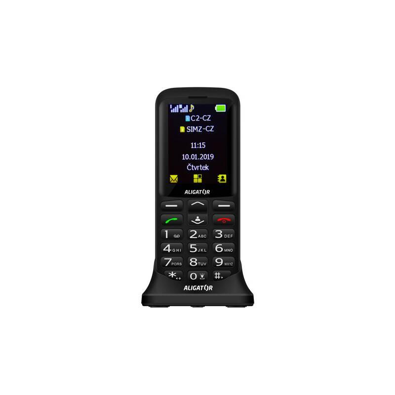 Mobilní telefon Aligator A700 Senior Dual SIM černý