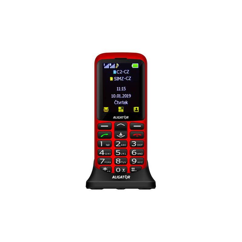 Mobilní telefon Aligator A700 Senior Dual SIM červený, Mobilní, telefon, Aligator, A700, Senior, Dual, SIM, červený