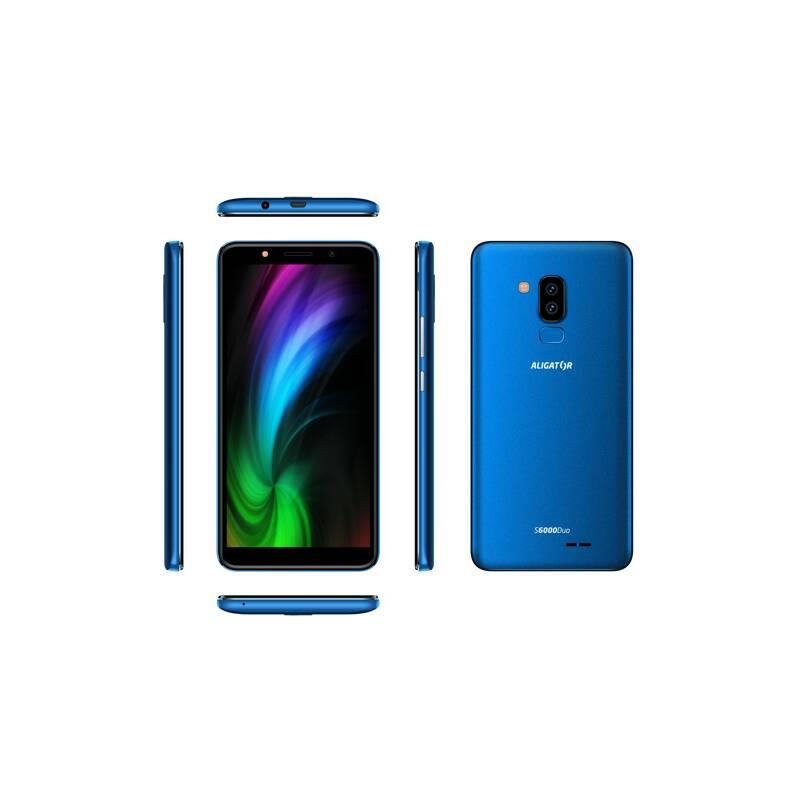Mobilní telefon Aligator S6000 Dual SIM modrý, Mobilní, telefon, Aligator, S6000, Dual, SIM, modrý