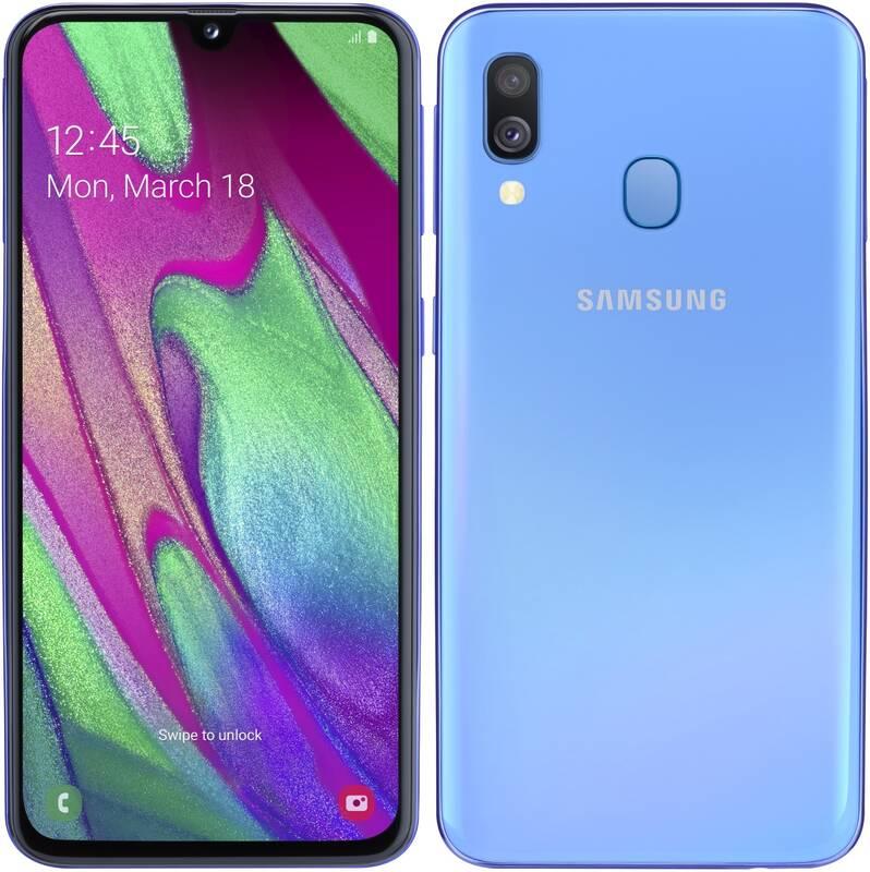 Mobilní telefon Samsung Galaxy A40 Dual SIM modrý, Mobilní, telefon, Samsung, Galaxy, A40, Dual, SIM, modrý