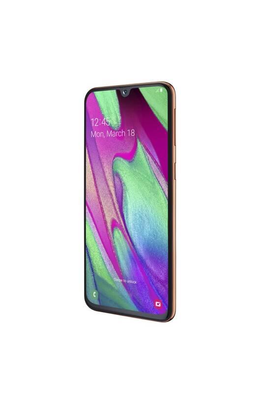 Mobilní telefon Samsung Galaxy A40 Dual SIM oranžový