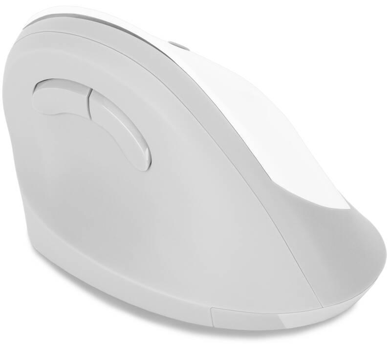 Myš Connect IT vertikální, ergonomická bílá