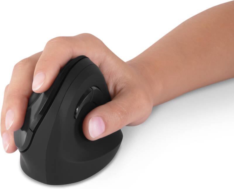 Myš Connect IT vertikální, ergonomická černá