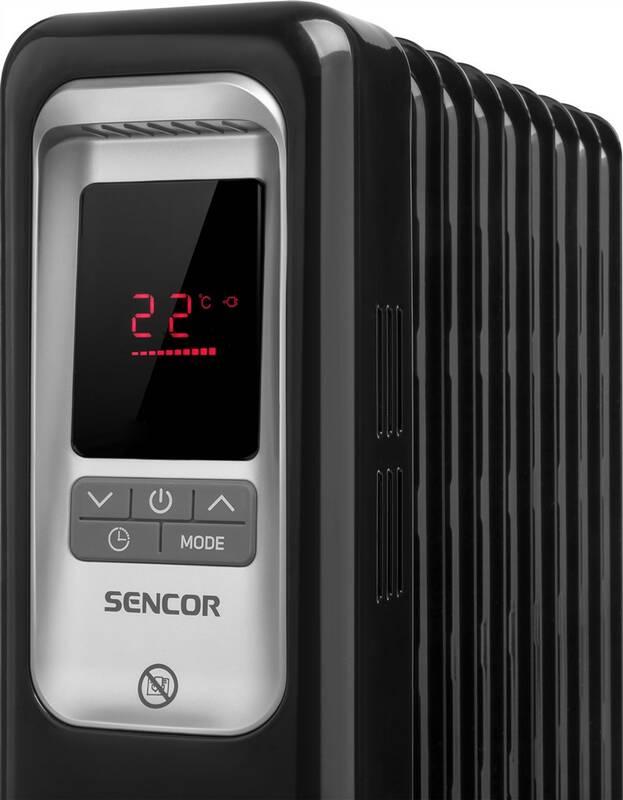 Olejový radiátor Sencor SOH 6109BK černý
