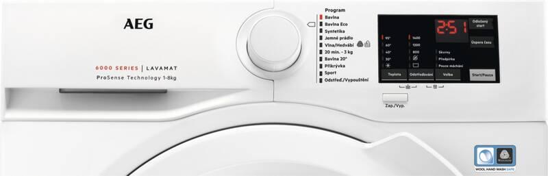 Pračka AEG ProSense™ L6FBI48WC bílá