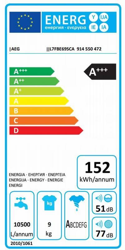 Pračka AEG ProSteam® L7FBE69SCA s funkcí AutoDose bílá